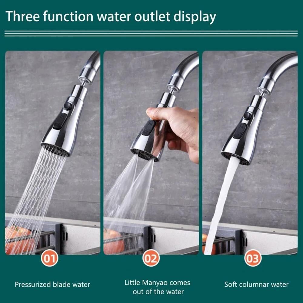 3 Modes Kitchen Sink Faucet instatake.store