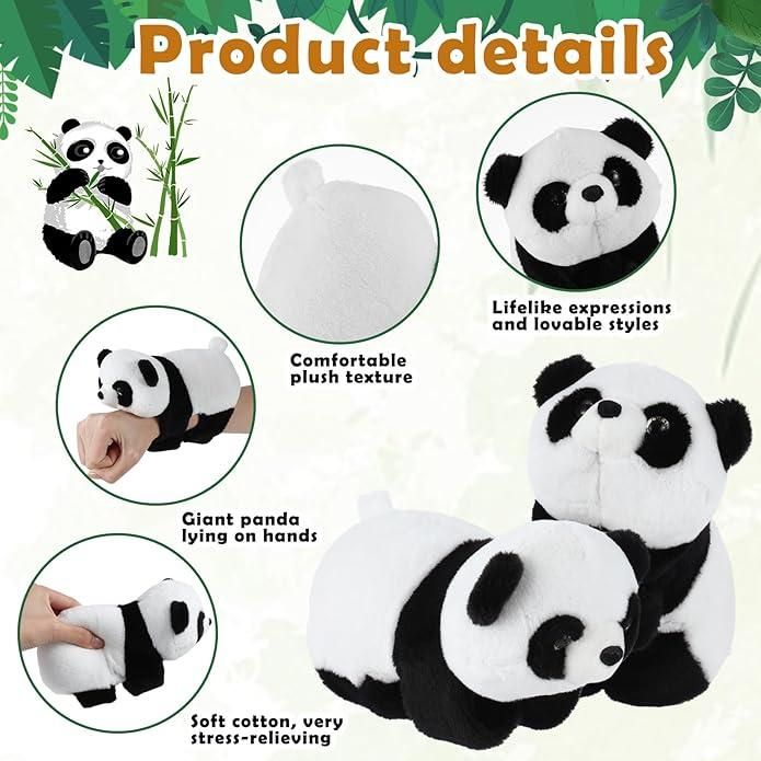 Unisex Stuffed Animal Slap Bracelets Plush Panda - INSTATAKE