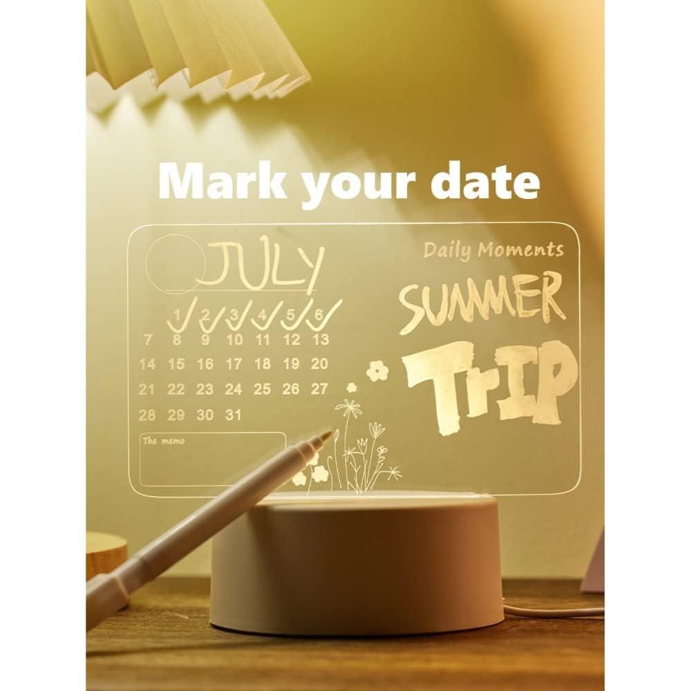 3d Acrylic Writing Board with Pen and Light - INSTATAKE
