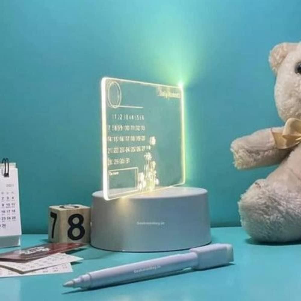 3d Acrylic Writing Board with Pen and Light - INSTATAKE