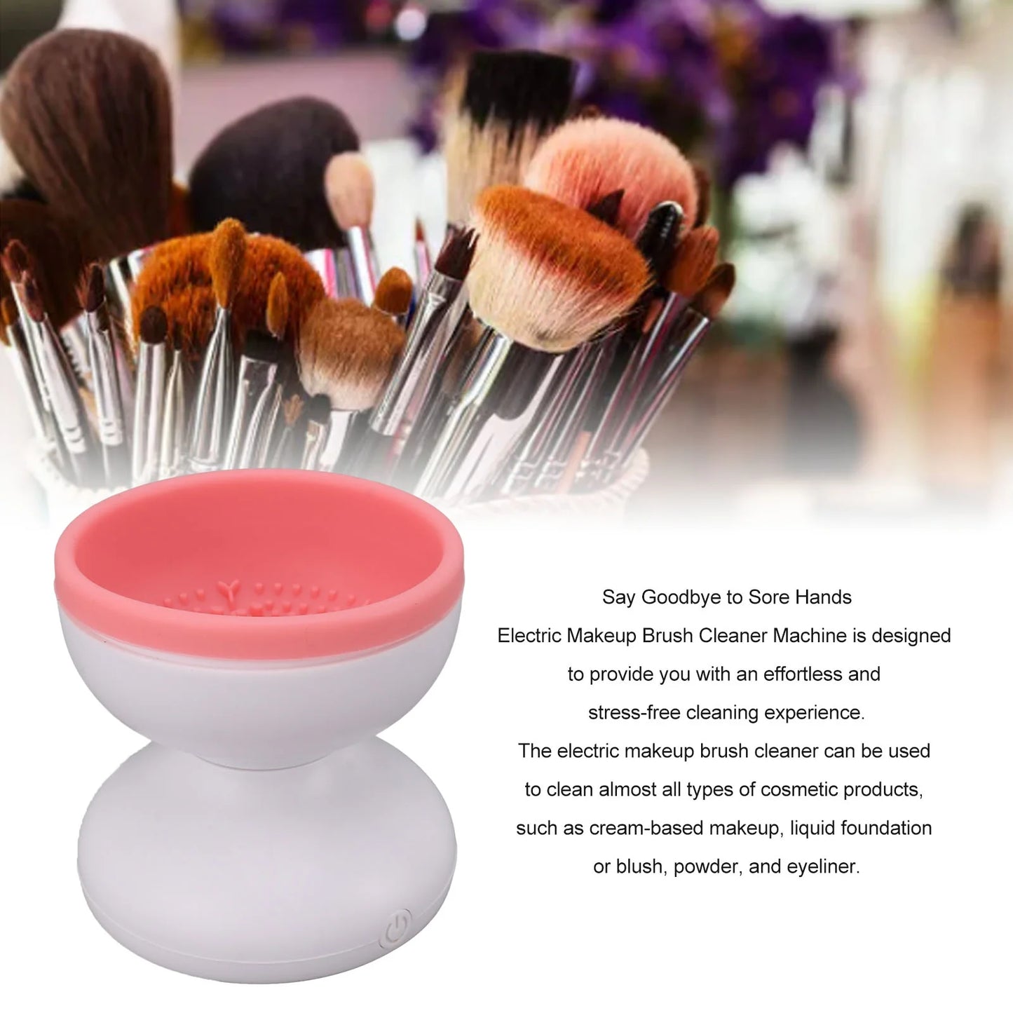 ELECTRIC MAKEUP BRUSH CLEANER - INSTATAKE