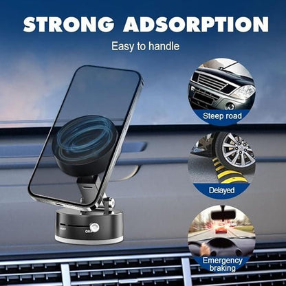 Vacuum Magnetic Suction Phone Holder - INSTATAKE