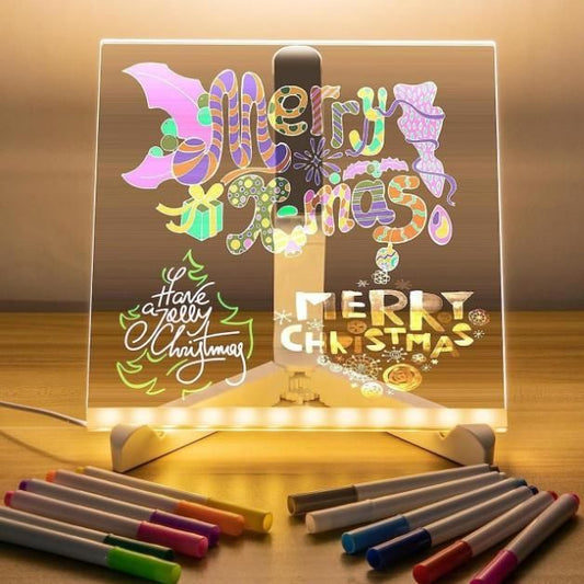3D LED Light Glass Acrylic Writing pad - INSTATAKE
