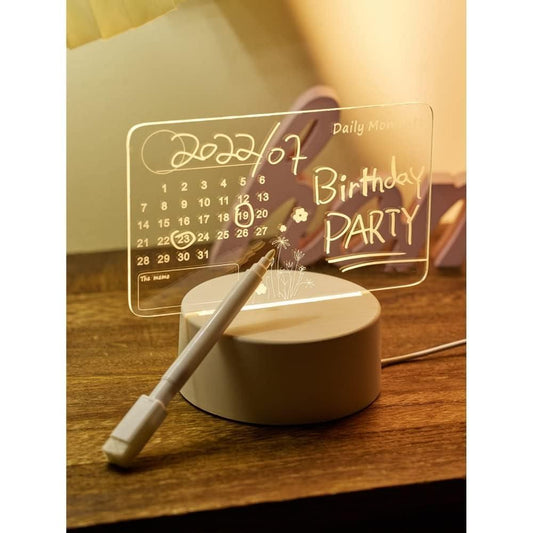 3d Acrylic Writing Board with Pen and Light - INSTATAKE