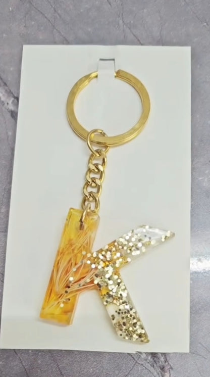 Personalized Resin Alphabet Locket & Keychain — Custom Letters, Keepsake Gift
